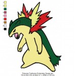 Pokemon Typhlosion Embroidery Design